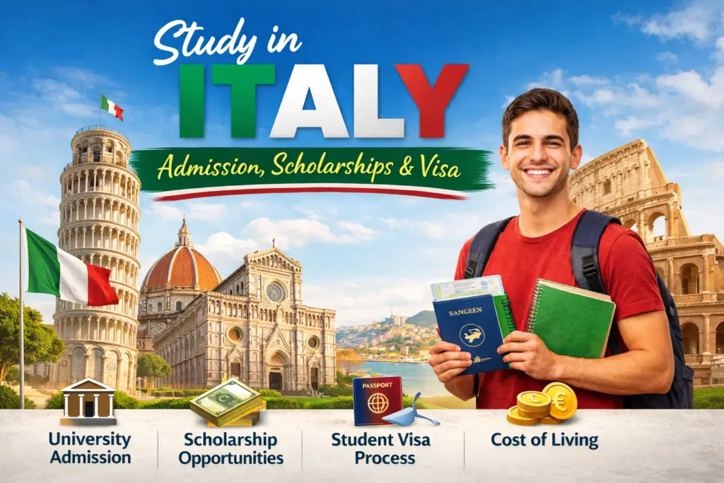 Study in Italy Admission Scholarships & Visa