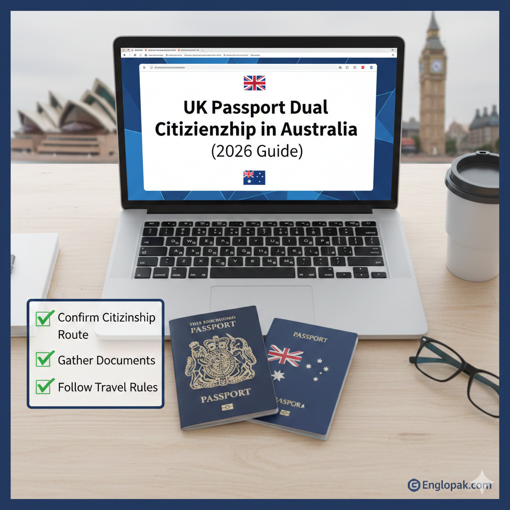 Learn how UK passport dual citizenship works in Australia, who qualifies, how to apply from Australia, travel rules, and common mistakes.