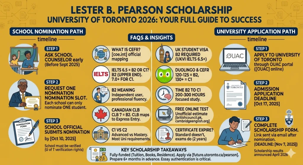 Lester B. Pearson Scholarship University of Toronto 2026