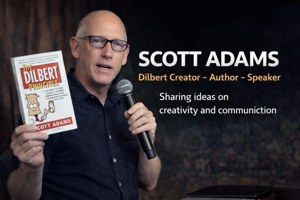 Scott Adams author and speaker known for Dilbert and persuasion