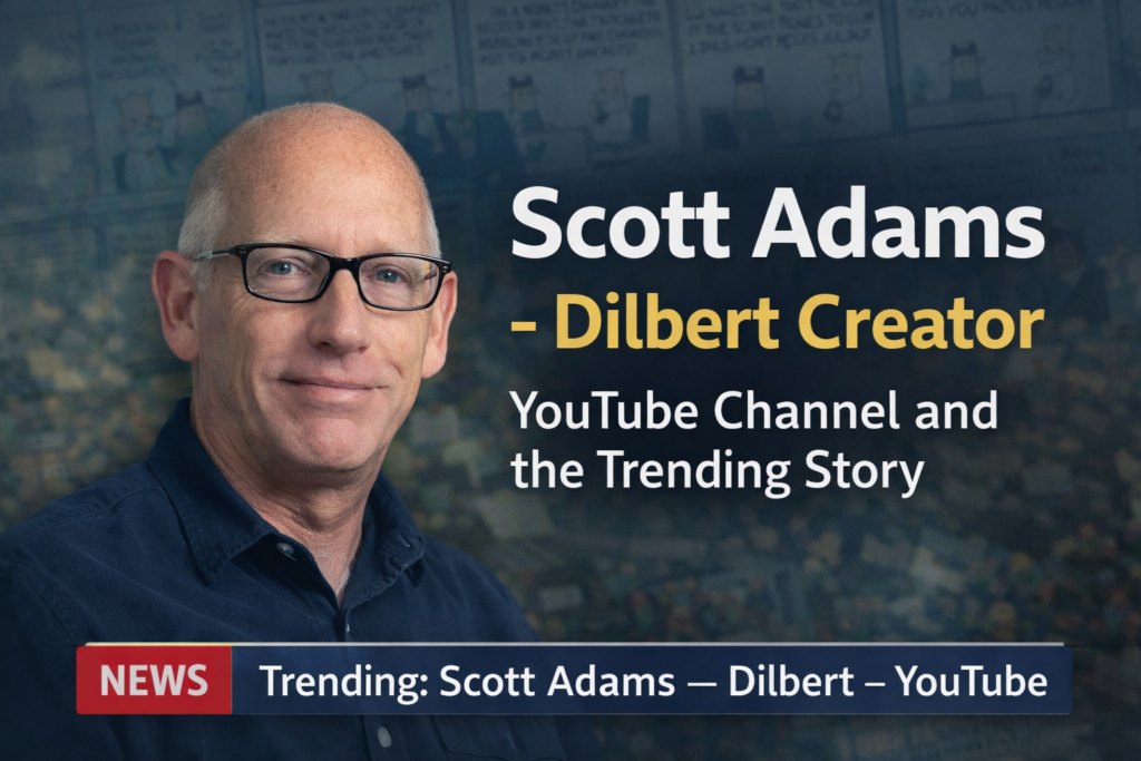 Scott Adams, the creator of Dilbert cartoon and media commentator