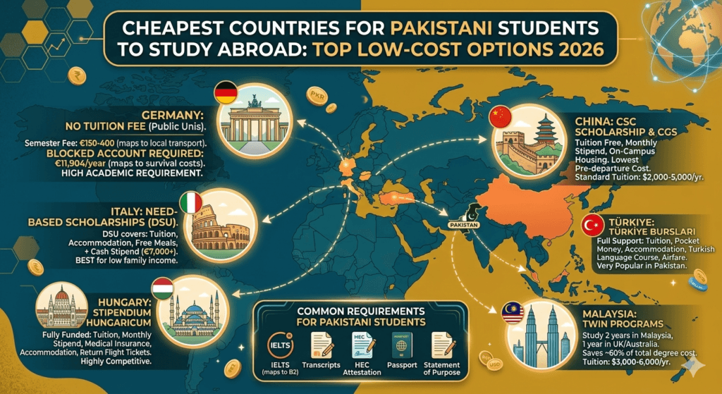 Cheapest Countries Map