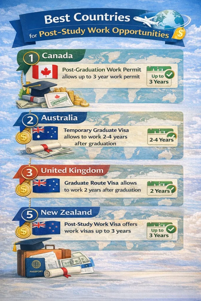 Best Countries for Post-Study Work and Immigration Opportunities