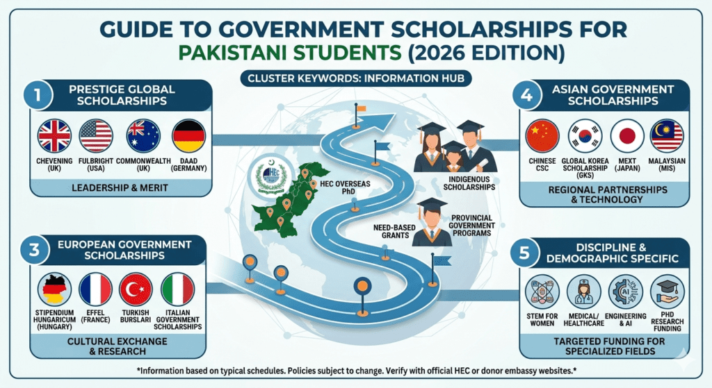 Government Scholarships for Pakistani Students 2026-2027