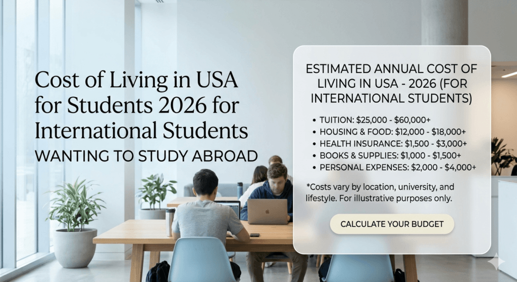 Cost of Living in USA for Students 2026 (Monthly Budget Guide)