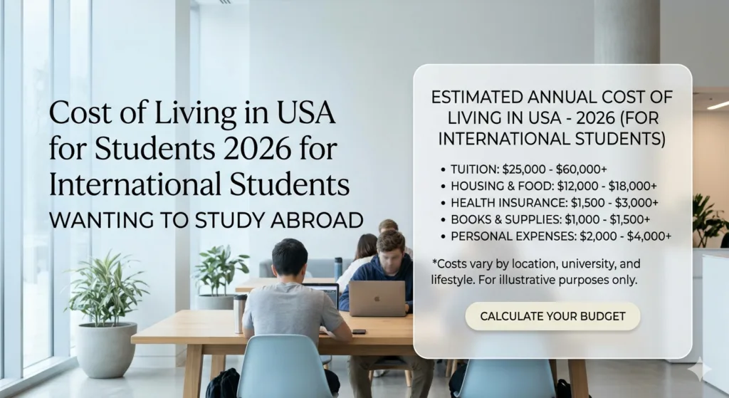Cost of Living in USA for Students 2026 (Monthly Budget Guide)