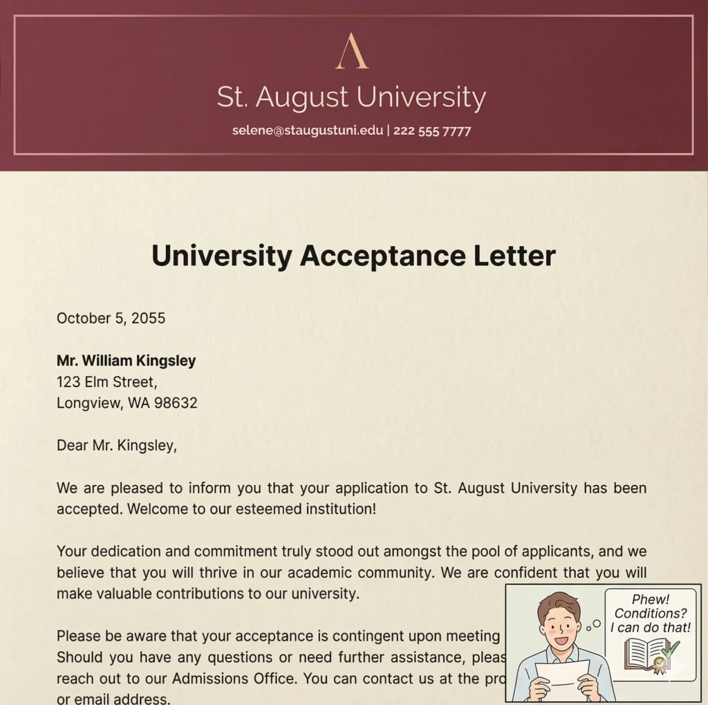 Letter of Acceptance (LOA)